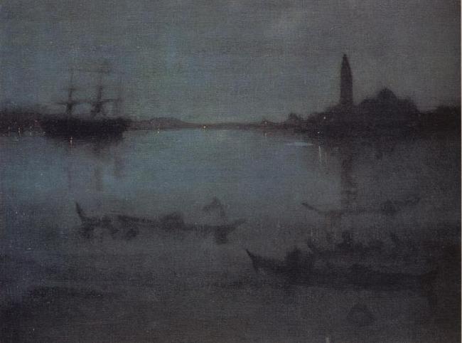 James Abbott McNeil Whistler Nocturne in Blue and Silver:The Lagoon Venice oil painting image